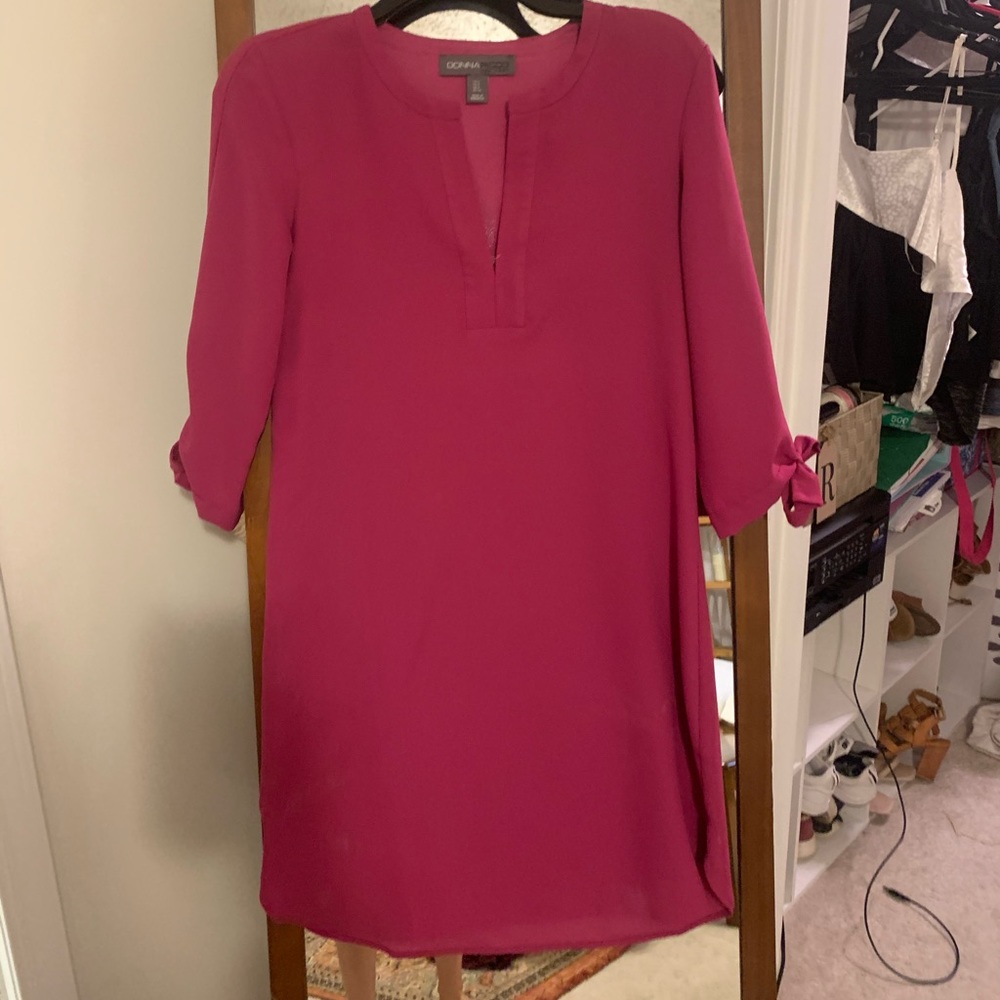Hot pink dress